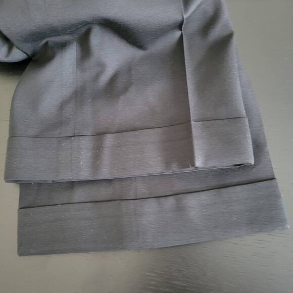 Tory Burch Flat Front Culottes Black Wide Leg Wool Mid Rise Chic Women 0 - Picture 9 of 14